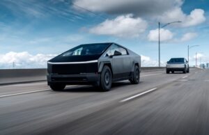 Seattle,,Wa,,Usa,April,10,,2024,Tesla,Cybertrucks,Driving,On